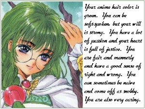 Anime Hair Color Quiz