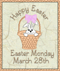 Happy Easter - Easter Monday March 28th