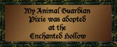 My Animal Guardian Pixies were adopted at the Enchanted Hollow