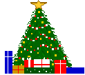 Xmas tree with presents!