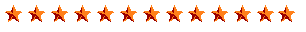 Line of burnt-orange stars