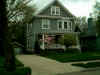 Comfy house with pink dogwood