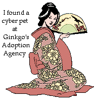 I found a cyber pet at Ginkgo's Adoption Agency