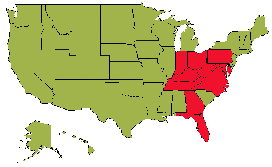 Map of the United States