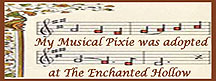 My Musical Pixie was adopted at The Enchanted Hollow