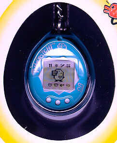 Blue with silver Tamagotchi