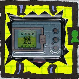 Grey with brown trim DigiMon