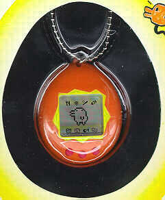 Orange with yellow Tamagotchi