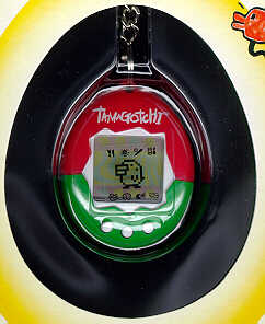 Red and green Tamagotchi