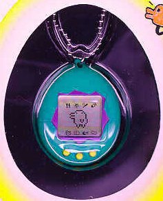Teal with purple Tamagotchi