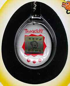 White with red Tamagotchi