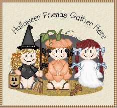 Halloween Friends Gather Here